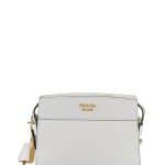 Prada White Saffiano City Shoulder Bag