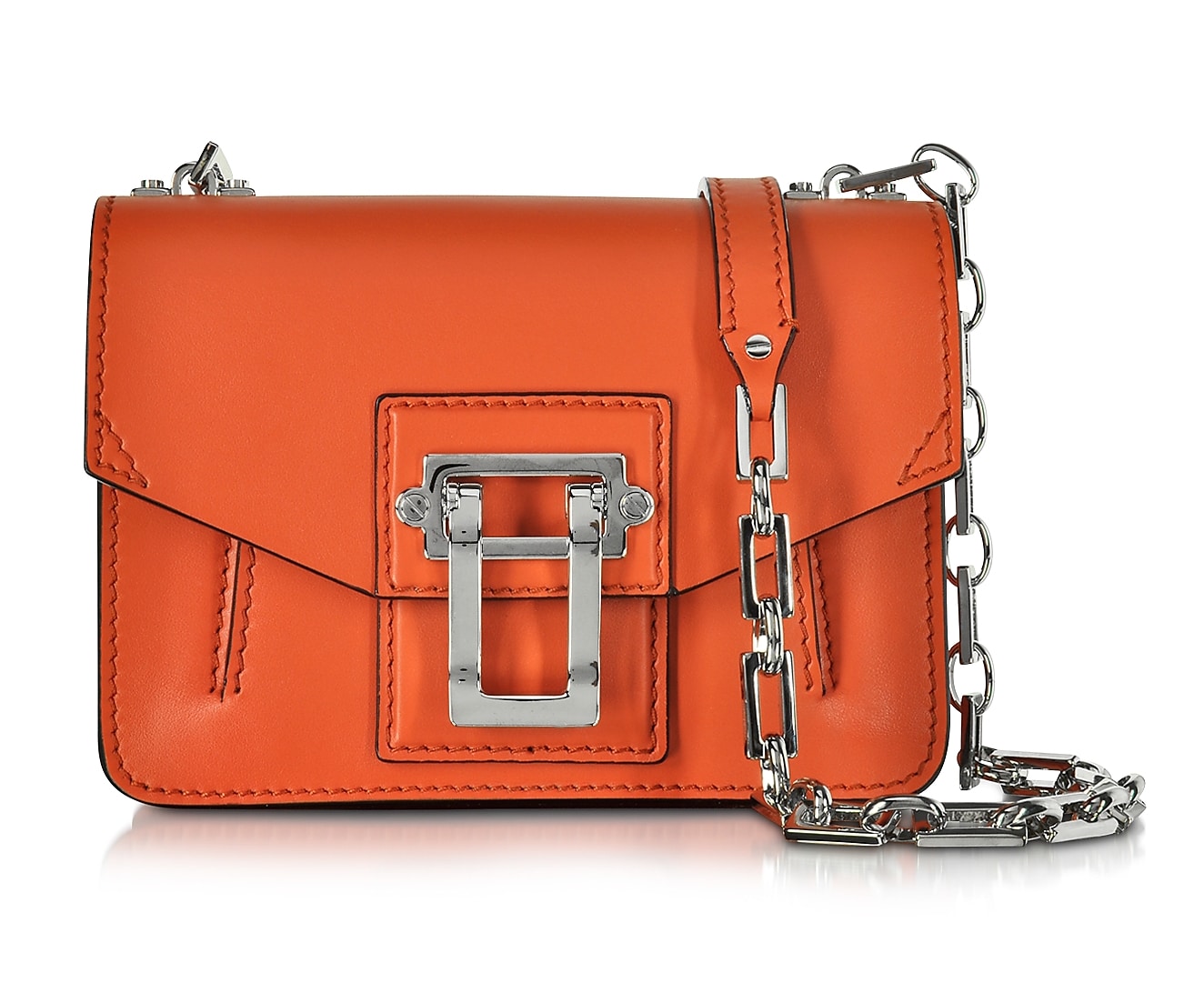 Proenza Schouler Hava Pumpkin Leather Crossbody