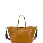 Valentino Cuir Rockstud Rolling Medium Reversible Tote Bag