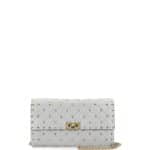 Valentino Light Pink Quilted Leather Rockstud Spike Small Wallet-on-Chain Bag