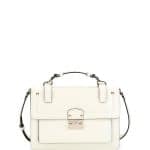 Valentino Light Ivory Cabana Medium Top Handle Bag