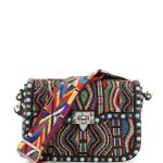 Valentino Multicolor Beaded Rockstud Rolling Medium Shoulder Bag