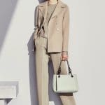 Bottega Veneta White Ostrich Tote Bag - Pre-Fall 2017