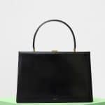 Celine Black Sleek Calfskin Medium Clasp Bag