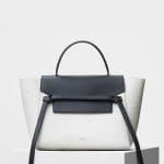 Celine Black/White Bullhide Calfskin Micro Belt Bag