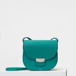 Celine Cactus Grained Calfskin Small Trotteur Shoulder Bag