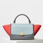 Celine Cloud Baby Grained Calfskin Small Trapeze Bag