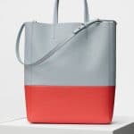 Celine Cloud/Poppy Bi-Grained Calfskin Small Vertical Cabas Bag