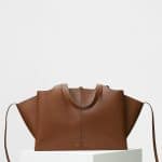 Celine Havana Supple Natural Calfskin Medium Tri-Fold Shoulder Bag