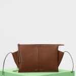 Celine Havana Supple Natural Calfskin Tri-Fold Clutch on Chain Bag