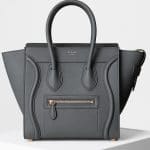 Celine Kohl Baby Grained Calfskin Micro Luggage Bag