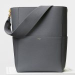 Celine Kohl Grained Calfskin Sangle Shoulder Bag