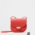 Celine Poppy Grained Calfskin Small Trotteur Shoulder Bag