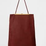 Celine Teck Smooth Calfskin Cabas Clasp Bag