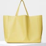 Celine Yellow Smooth Lambskin Horizontal Cabas Bag