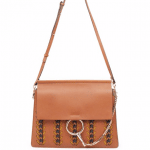 Chloe Brown Braided Faye Medium Satchel Bag