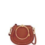 Chloe Brown Nile Small Bracelet Crossbody Bag