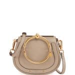 Chloe Gray Nile Medium Bracelet Crossbody Bag