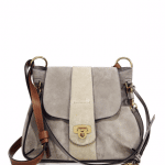 Chloe Gray Suede Lexa Small Shoulder Bag