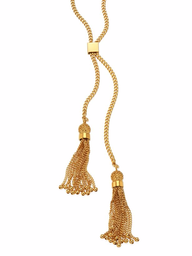 Chloé Lynn Long Chain Tassel Necklace