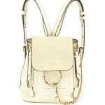 Chloe White Faye Mini Backpack Bag