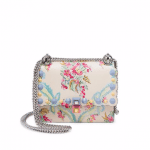 Fendi Ivory/Multicolor Floral-Print Kan I Small Bag