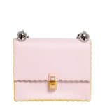 Fendi Light Pink Scalloped Kan I Small Bag