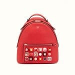 Fendi Red Studded Backpack Bag