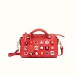 Fendi Red Studded Mini By The Way Bag