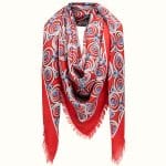 Fendi Red/Blue Hypnoteyes Shawl