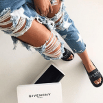 Givenchy Logo Leather Slide Sandal 2