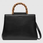 Gucci Black Medium Nymphaea Top Handle Bag