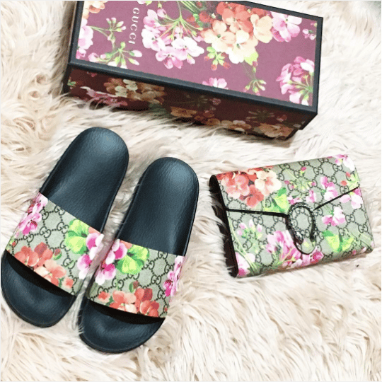 My Favorite Designer Slides: Gucci Blooms Slides Review 