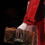 Prada Brown Embellished Fur Flap Bag - Fall 2017