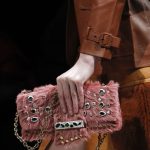 Prada Pink Embellished Fur Flap Bag - Fall 2017