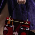 Prada Red Abstract Face Top Handle Bag 2 - Fall 2017