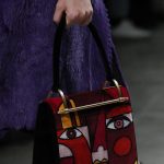 Prada Red Abstract Face Top Handle Bag - Fall 2017