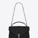 Saint Laurent Black Large Monogram College Bag