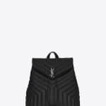 Saint Laurent Black Medium Monogram Backpack Bag