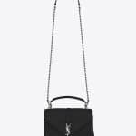 Saint Laurent Black Medium Monogram College Bag