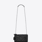 Saint Laurent Black Studded Medium Sunset Monogram Bag