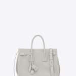 Saint Laurent Chalk White Small Sac De Jour Souple Bag