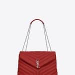 Saint Laurent Lipstick Red Medium Monogram Envelope Satchel Bag