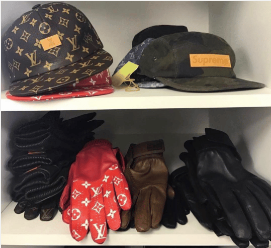 Supreme x Louis Vuitton Baseball Gloves Red Men's - SS17 - US