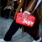 Supreme x Louis Vuitton Red Epi Clutch Bag