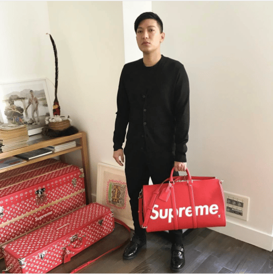 Louis Vuitton x Supreme Epi Keychain Red - US