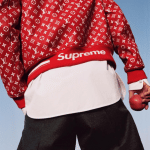 Supreme x Louis Vuitton Red/White Monogram Jacket
