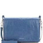 Balenciaga Bleu Profond Papier Snap Clutch Bag