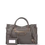 Balenciaga Dark Gray Metallic Edge Classic City Bag