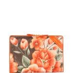 Balenciaga Orange Floral Print Blanket Pouch Bag